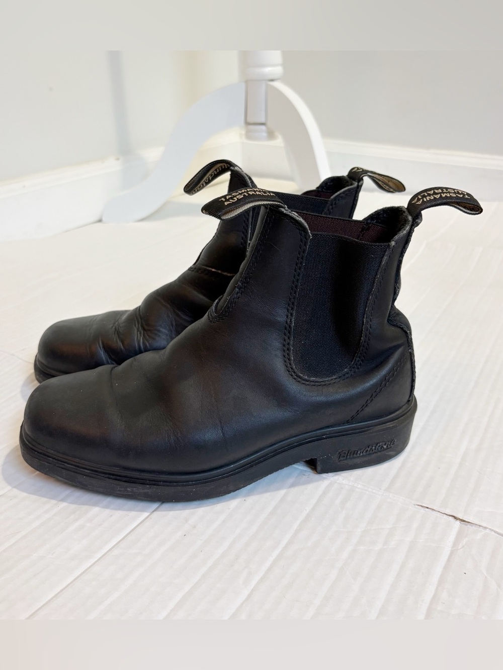 Blundstone Chelsea Boots Black Leather Originals #510 Size 6.5 AU Size 3.5